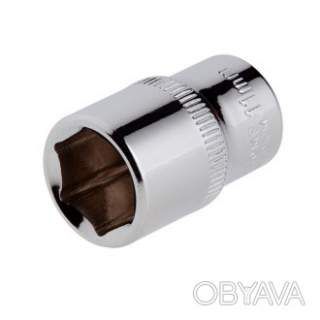 Головка шестигранна 1/4", 11&times;25 мм, Cr-V