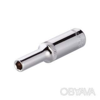 Головка шестигранна подовжена 1/4", 4, 5&times;50 мм, Cr-V