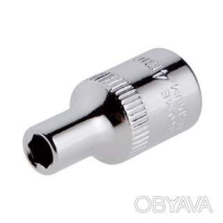 Головка шестигранна 1/4", 4&times;25 мм, Cr-V, STORM INTERTOOL ET-0432