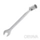 Ключ рожково-накидний, шарнірний, 19 мм,, Cr-V, покриття