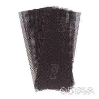 Сітка абразивна, 105&times;280 мм, зерно K320, 10 од. INTERTOOL KT-6032