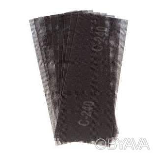 Сітка абразивна, 105&times;280 мм, зерно K240, 10 од. INTERTOOL KT-6024