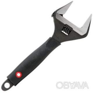 Ключ розвідний, 250 мм, прогумована ручка, розкриття губок 50 мм, Cr-V