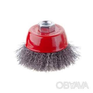 Щітка чашкова, 85 мм, M14, кручений дріт, для КШМ
