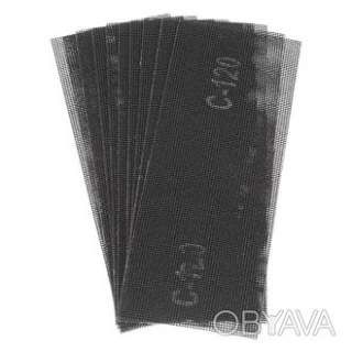 Сітка абразивна, 105&times;280 мм, зерно K120, 10 од. INTERTOOL KT-6012