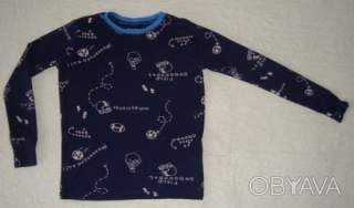 Дитячий піжамний лонгслів GAP Kids на зріст 150 см 10-12 років темно-синього