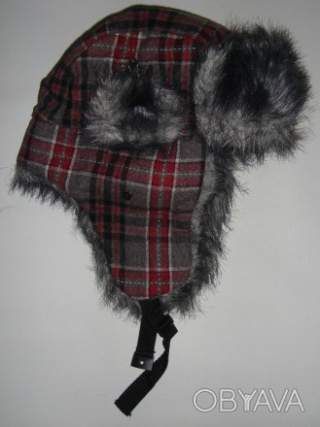 Шапка зимня підліткова унісекс бордова One size 56-60 см.