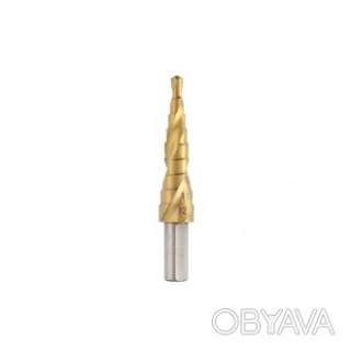 Свердло ступінчасте по металу, спіральне, 4-12 мм INTERTOOL SD-5833