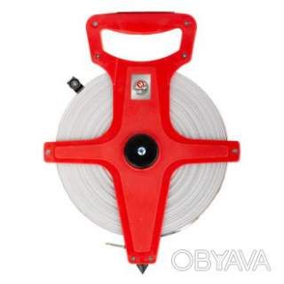 Рулетка геодезична, з полотном зі скловолокна, 100 м