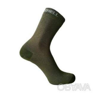 Шкарпетки водонепроникні Dexshell Ultra Thin Crew OG, р-р L, хакі