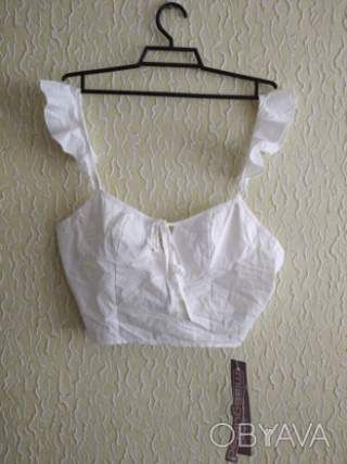 Новий бавовняний білий топ відкрита спина, майка, топ на літо, Missguided