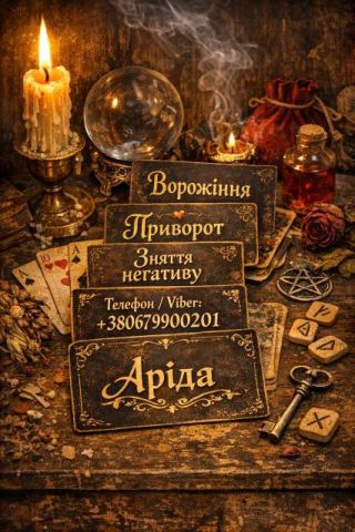 Ясновидиця в Івано-Франківську. Зняття порчі. Ворожіння на Таро. Любовна магія.