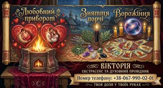 Ворожіння на Таро Мукачево, приворот за фото, зняття порчі, обряди на кохання.