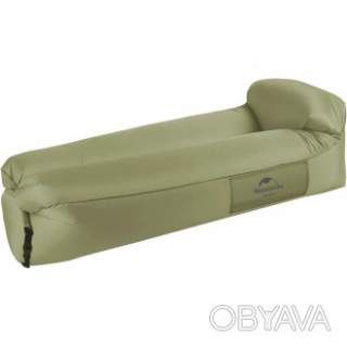 Матрац, ламзак надувний Naturehike NH20FCD06, 180х70х52 см, оливковий