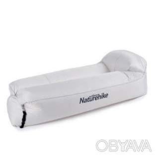 Матрац, ламзак надувний Naturehike NH20FCD06, 180х70х52 см, сірий