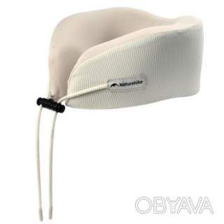 Подушка бавовняна для шиї, з пам'яттю Naturehike CNK2450WS019, бежева