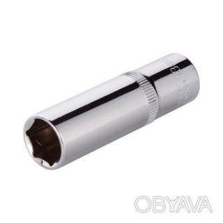 Головка шестигранна подовжена 3/8", 13&times;64 мм, Cr-V