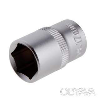 Головка шестигранна 1/2", 17мм*38мм. INTERTOOL ET-2017