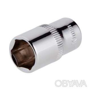 Головка шестигранна 1/4", 10&times;25 мм, Cr-V