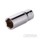 Головка шестигранна подовжена 3/8", 19&times;64 мм, Cr-V