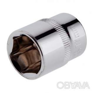 Головка шестигранна 3/8", 17&times;20 мм, Cr-V
