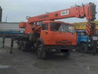 Продаем автокран КТА-25 Силач, 25 тонн, КАМАЗ 55111, 2006 г.в.
