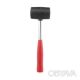 Киянка гумова, 320 г, 45 мм, чорна гума, металева ручка INTERTOOL HT-0229