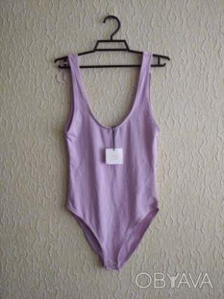 Новий бузковий боді майка з еко-бавовни, Zara, Бангладеш, Сток