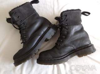 Зимові ботинки на хутрі, нубук і замша, р.36, Dr. Martens