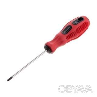 Викрутка хрестова, PH0&times;75 мм, Cr-V INTERTOOL VT-3131