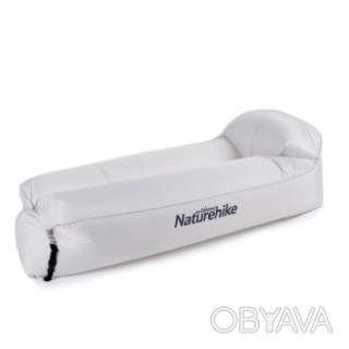 Матрац, ламзак надувний Naturehike NH20FCD06, 180х70х52 см, сірий