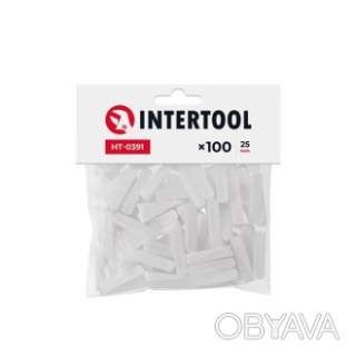 Клини для плитки 25 мм / 100 шт INTERTOOL HT-0391