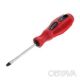 Викрутка шлицьова, SL5&times;75 мм, Cr-V INTERTOOL VT-3106
