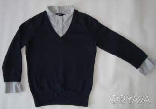 Джемпер &mdash; обманка для хлопчика Marks&Spenser 110-116 см. 7-8 рок.